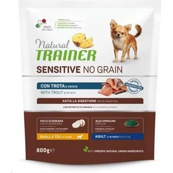 Trainer Natural Sensitive Dog NO GRAIN mini pstruh 0,8 kg