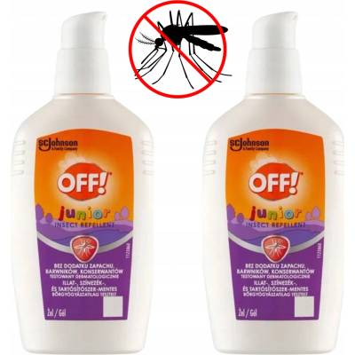 Off! Junior Gel Repelent proti komárům 4 hodiny ochrany 100 ml x 2