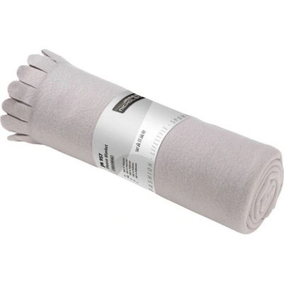 Daiber JN 957 fleece deka s třásněmi silver 120x150