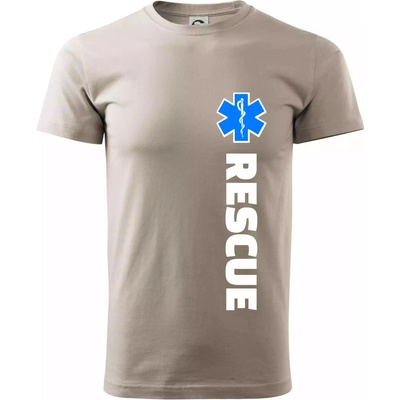 Rescue pre záchranárov pánske tričko ľadovo sivá