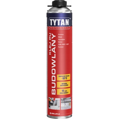 PU stavební lepidlo Tytan Professional v pěně 750ml dřevo polystyren kámen