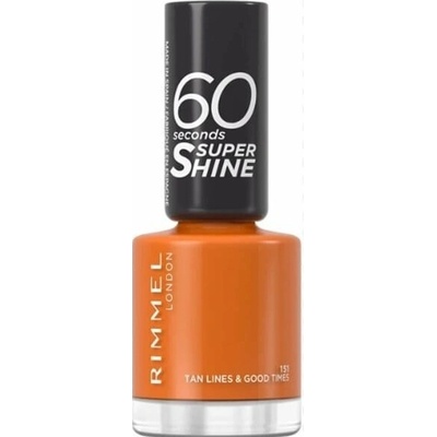Rimmel London RIMMEL Super Shine 60 Seconds lak na nehty 151 Tan Lines & Good Times 8 ml, 151 Tan Lines