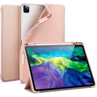 ESR Rebound Pencil Case - полиуретанов калъф с поставка и отделение за Apple Pencil 2 за iPad Pro 11 (2021), iPad Pro 11 (2020), iPad Pro 11 (2018) (розово злато)