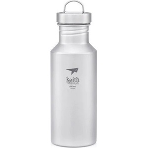 Keith Titanium Titanium Sport Bottle 550 ml Цвят: сребърен