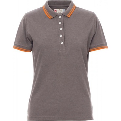 Payper SKIPPER LADY Polokošeľa dámska Melange grey Orange