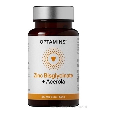 PXG Pharma GmbH Optamins Zinek diglycinát + Acerola 60 ks