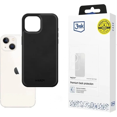 3mk Protection 3mk Hardy Apple Silky Leather MagCase за Apple iPhone 13 - черен (5903108548465)