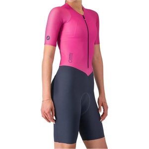 Castelli Дамски скин за колоездене Castelli Women's Movement Suit Cycling skinsuit - Violet Pink / Twilight Blue (102-5154-0214)