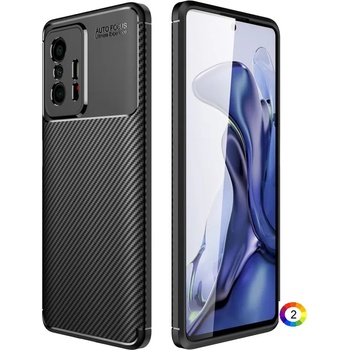 Xiaomi Mi 11T / 11T Pro Удароустойчив Carbon Fiber Калъф и Протектор