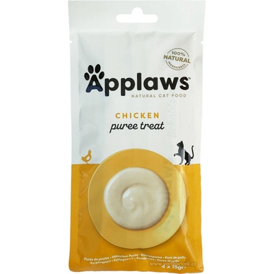 Applaws Puree kuře 4 ks 4 x 15 g – Zbozi.Blesk.cz