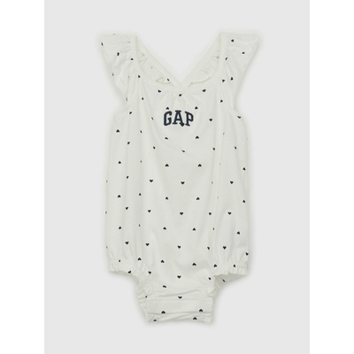 GAP Бебешко щампосани боди GAP GAP | Byal | Момичешки | 74-80