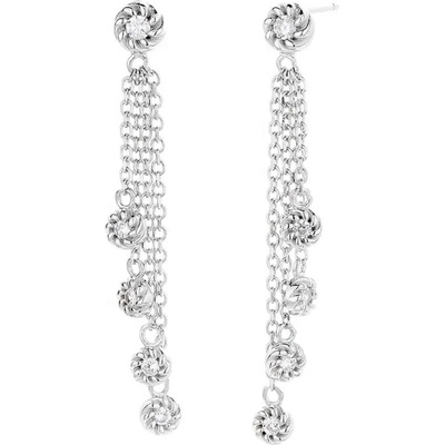 Silenti Jewelry Сребърни обеци "Достолепие