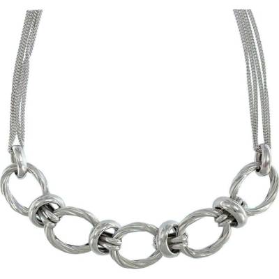 InfinitySilver Strieborný náhrdelník s piatimi oválmi 202340445