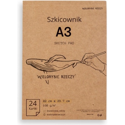 Skicár A3 24 ks Wielorybie Rzeczy