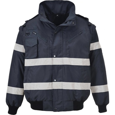 Portwest iona s435 / Водоустойчиво светлоотразително бомбър яке 4в1 - тъмносиньо 4xl (s435nar4xl)