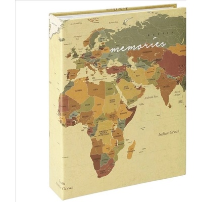 Fotoalbum Hama memo WORLD MAP 10x15/200, popisové štítky, zasouvací