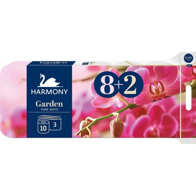 Harmony Premium Garden Pure White 3-vrstvový 10 ks