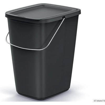 Compacta Q Flap Basic Odpadkový kôš recyklovaný čierny 9 l