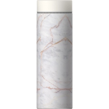 Asobu Двустенна термо бутилка с вакуумна изолация le baton - 500 мл - цвят бял мрамор (asobu - lb17 marble)