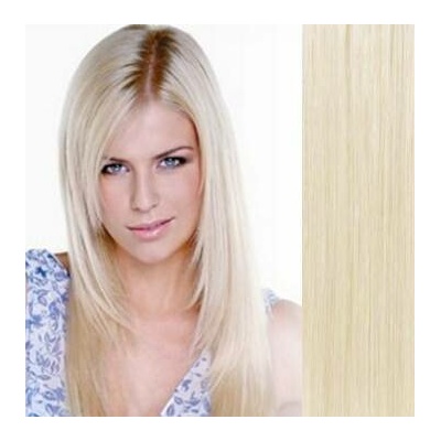 Clip in vlasy 73cm 100% lidské REMY PLATINA