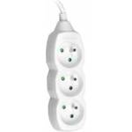 Tracer Backloader TRACER PowerCord 3, 0m (3 sockets, white)