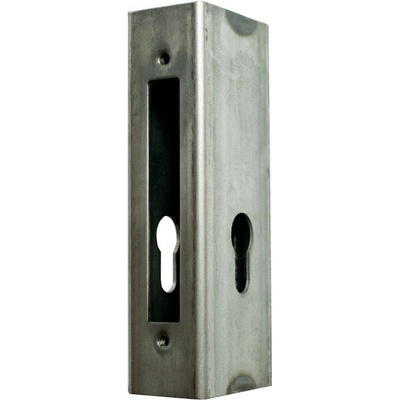 Mini uzamykací kazeta pro svařování do profilu 60x40 mm, výška 170 mm, bez otvoru pro rukojeť, Fe