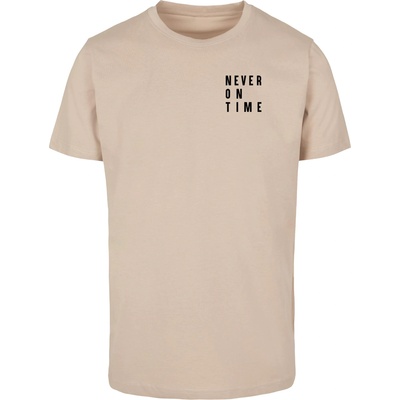 Mister Tee Тениска Never On Time Tee sand XXLUB-MT1144-00208 - Тъмносив, размер S