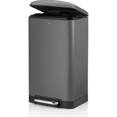 Kela Кош за отпадъци с педал Davino - сив мат - 30 л (KELA 10934)