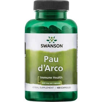 Swanson Pau d’Arco, 500 mg, 100 капсули, Swanson (SW424)