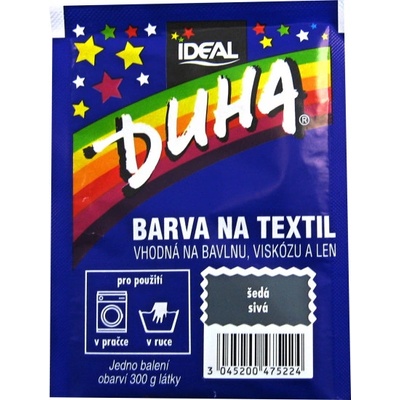 Ideal Duha šedá barva na textil na bavlnu viskozu a len na 300 g látky 15 g – Zbozi.Blesk.cz