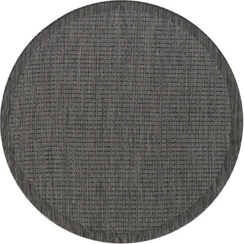 Ayyildiz Тъмносив кръгъл външен килим ø 160 cm Giza - Ayyildiz Carpets (GIZA1601601410BLACK)