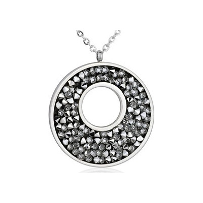 Nubis Ocelový náhrdelník s krystaly crystals from Swarovski® LV5001-RWO