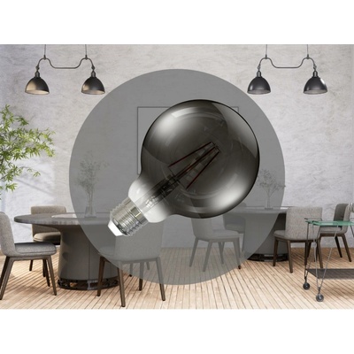 Nedes LED Žiarovka FILAMENT SMOKE G95 E27/4W/230V 2000K