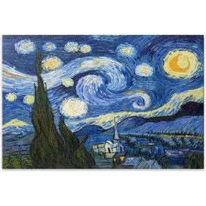 TopMebel " Starry Night" TopMebel картина на платно с дигитален печат 100x70x3cm
