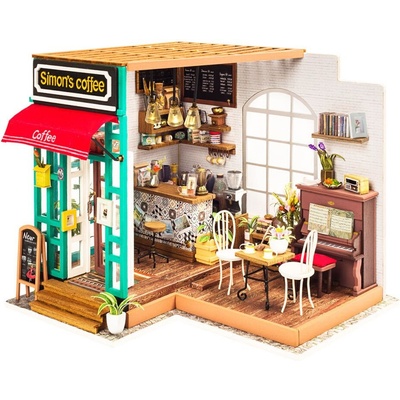 ROBOTIME Rolife DIY 3D dřevěné puzzle Kavárna 203 ks