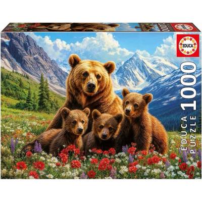 Educa Пъзел Educa от 1000 части - Гризли мечки в Канада (EDU20553)