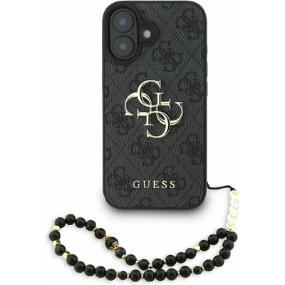 GUESS PU 4G Metal Logo Strap Заден капак за iPhone 16 Черно Guess | Cheren | ЖЕНИ | UNI