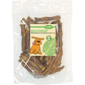 NOBBY Nature - лакомства за кучета, Биволски опашки без козина, 100% естествени, изсушени, 500 гр - NOBBY Германия 50985