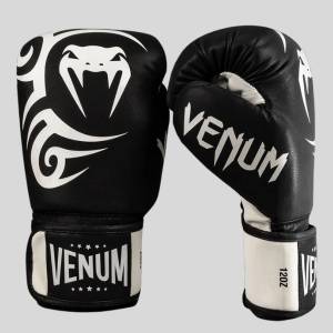 Venum | Официален Вносител за България Боксови Ръкавици Venum Mike Tyson Deep Black/Optical White - 10 oz