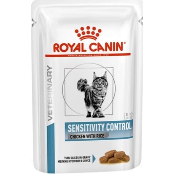 Royal Canin Veterinary Health Nutrition Cat Sensitivity Control Chicken&Rice Pouch 48 x 85 g