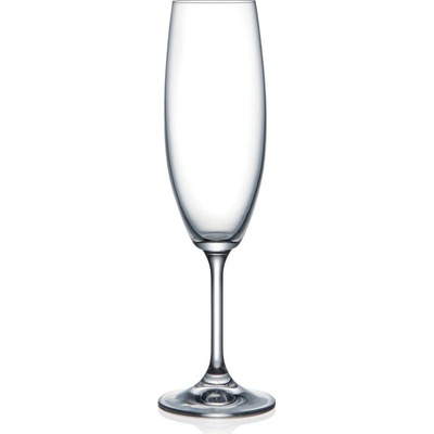 Bohemia Crystal Sklenka na šampaňské LARA 6 x 220 ml