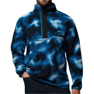 Columbia Мъжки поларен пуловер Columbia Helvetia II Printed Half Snap Fleece Fleece jumper - Phoenix Blue / Dyeflow (005-6144-2113)
