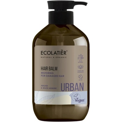 EcoLatier Urban balzám pro obnovu vlasů Argan a Bílý jasmín 400 ml