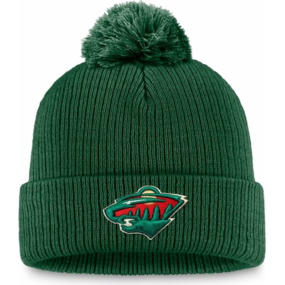Fanatics pánská čepice Minnesota Wild A/CAP beanie Cuff Pom