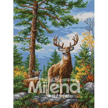 Milena Style Гоблен с щампа Елени без конци