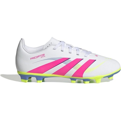 Adidas Юношески футболни бутонки Adidas Predator 4 Juniors Firm Ground Football Boots - White/Pink