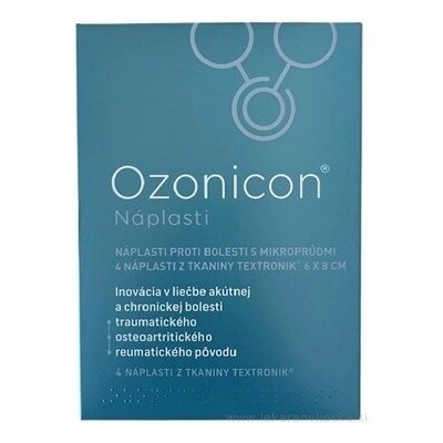 Ozonicon náplasti proti bolesti s mikroproudy 6 × 8 cm, 4 ks