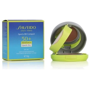 Shiseido Sports BB Compact WetForce SPF50+ bb компактна пудра със слънцезащита 12 g нюанс Very Dark