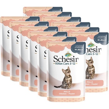 Schesir коте малки пилешки филета 12 x 85 г