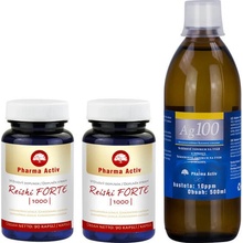 Pharma Activ Reishi FORTE 1000 90 tabliet 1+1 + Ag100 10ppm 500 ml